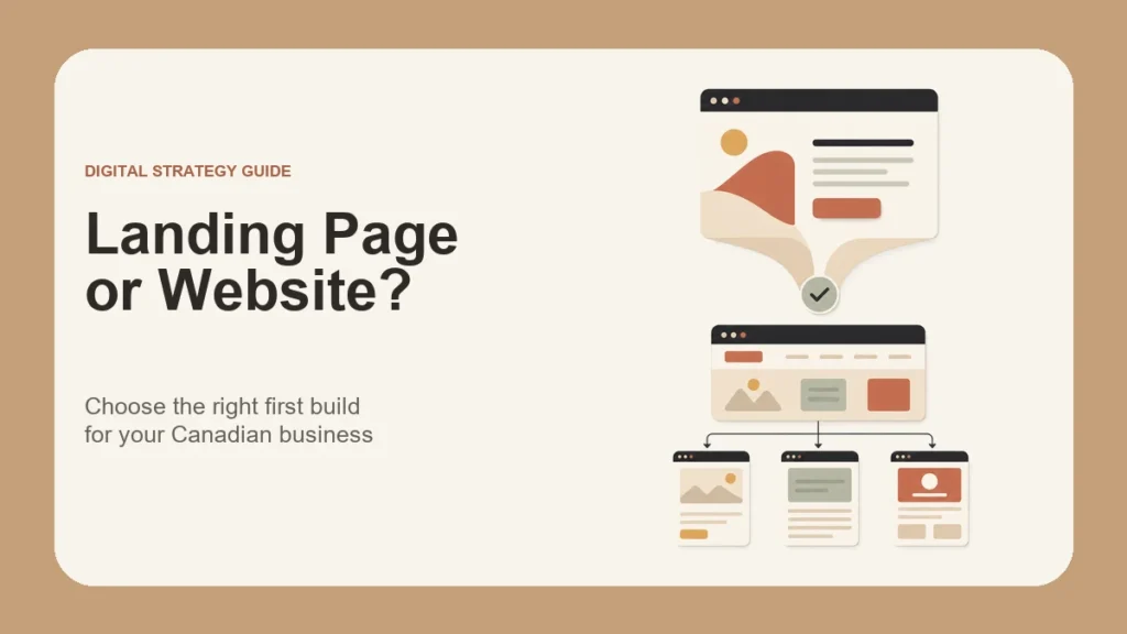 Landing Page vs Website: What Canadian Businesses Need
